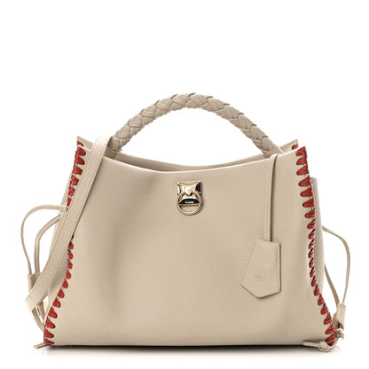 Mulberry Heavy Grain Braided Edge Iris Tote Chalk 1 of 16