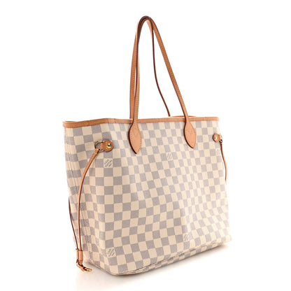 Louis Vuitton Damier Azur Neo Neverfull MM Rose Ballerine 3 of 10