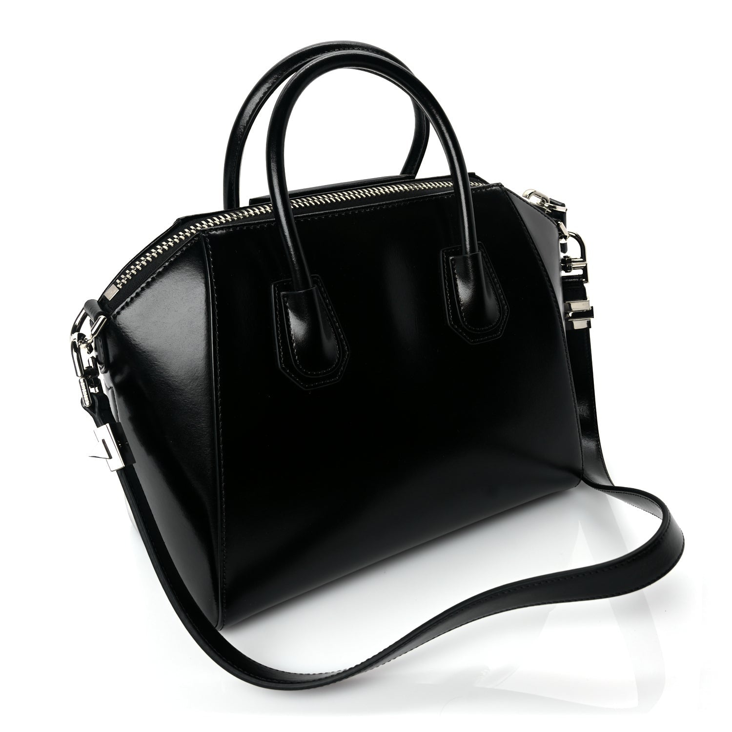 Givenchy Shiny Lord Calfskin Small Antigona Black 2 of 8