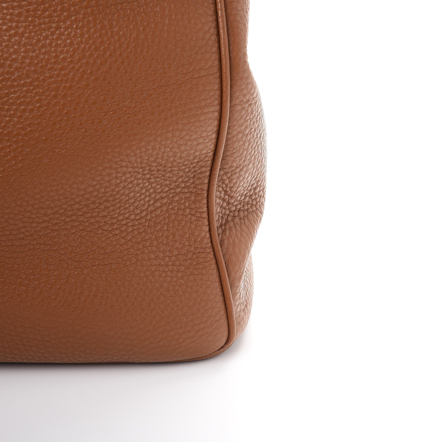 Prada Vitello Daino Large Double Zip Tote Brandy 10 of 12