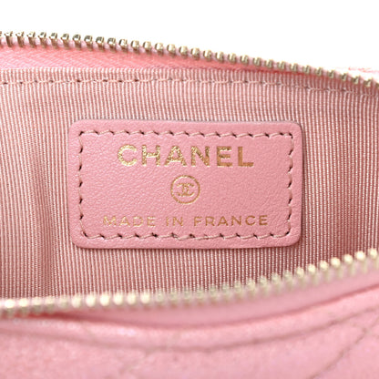 Chanel Iridescent Caviar Quilted Classic iPhone Pouch Rose Pink 5 of 6