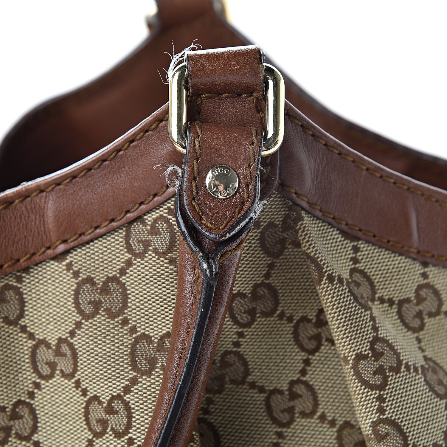 Gucci Monogram Large Sukey Tote Brown 15 of 19