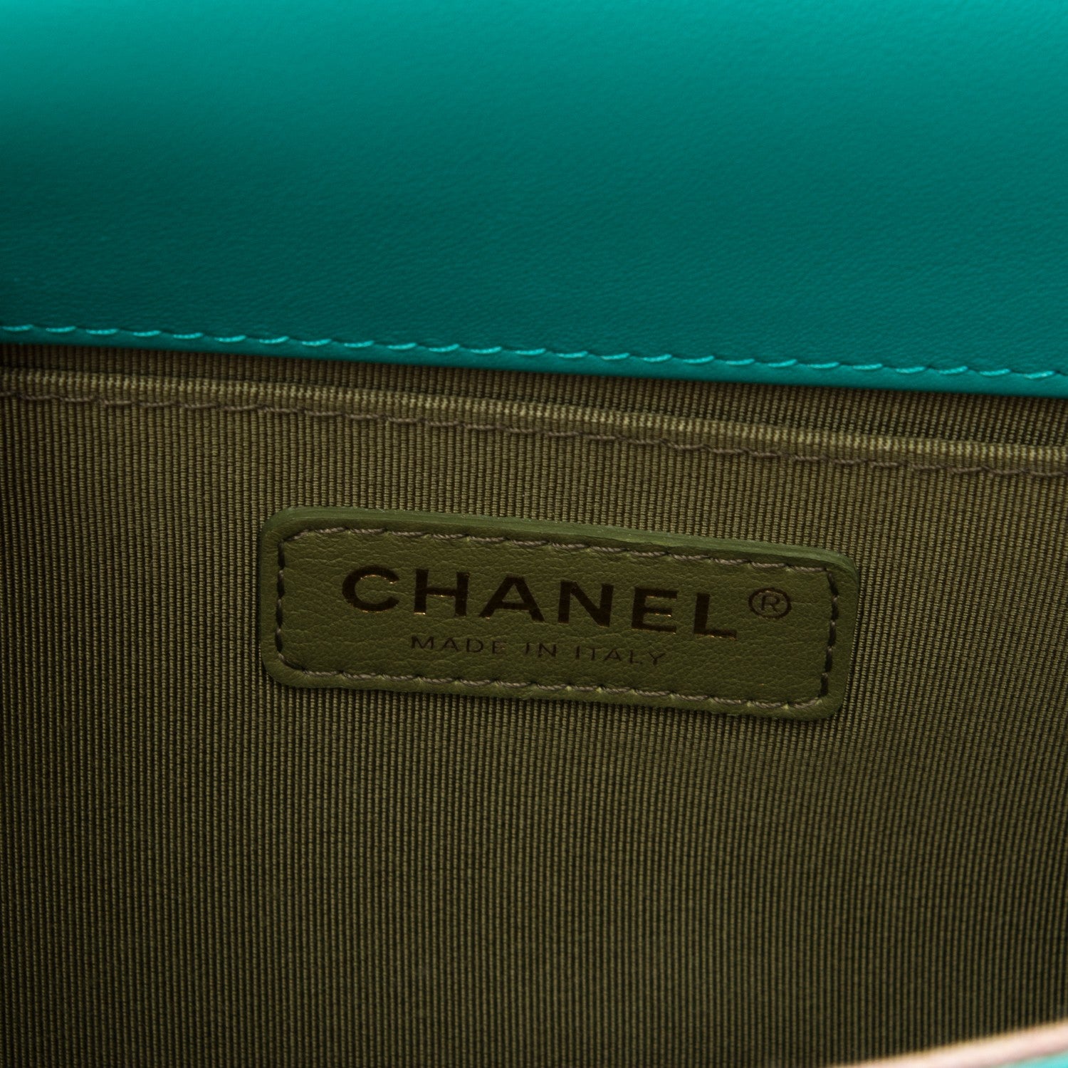 Chanel Lambskin Quilted Medium Boy Flap Turquoise 7 of 8