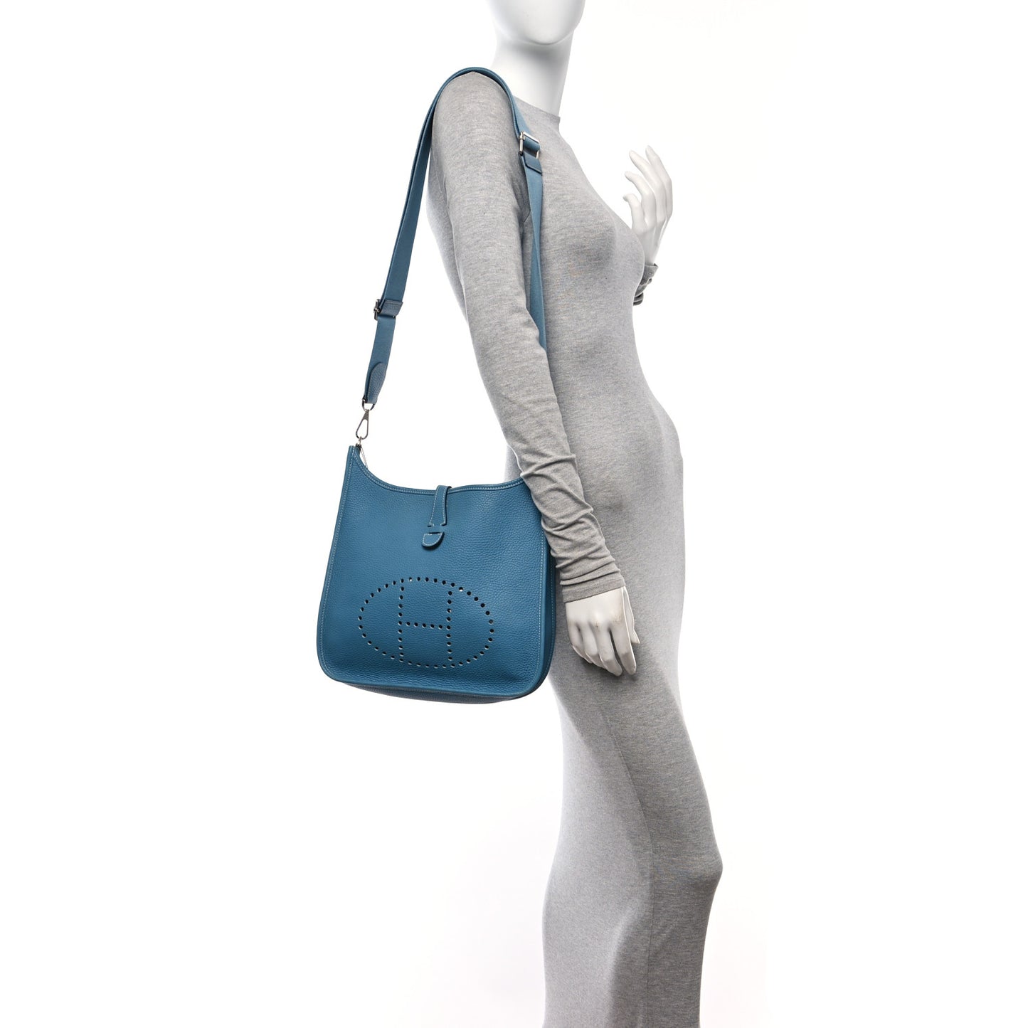 Taurillon Clemence Evelyne III PM Blue Jean