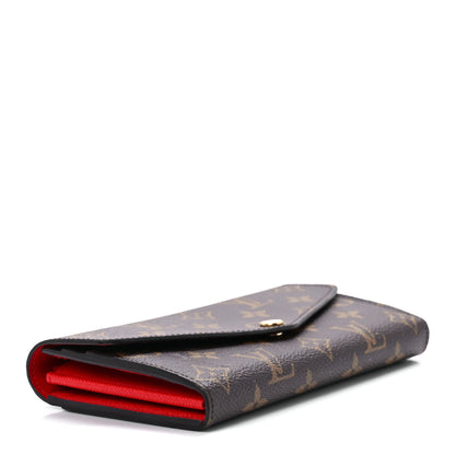 Louis Vuitton Monogram Sarah Wallet NM Coquelicot 4 of 11