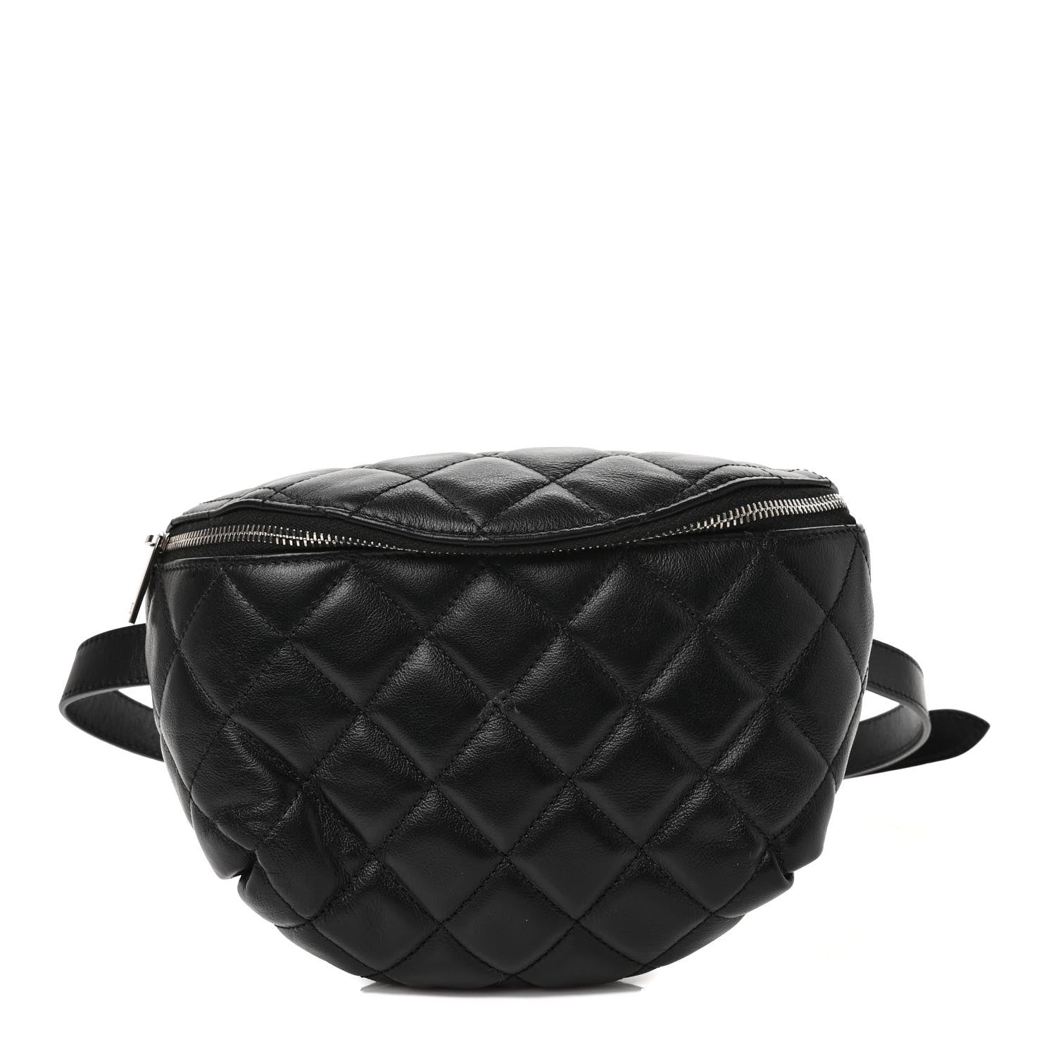 Chanel Calfskin Quilted Waist Belt Bag Black 1 of 9