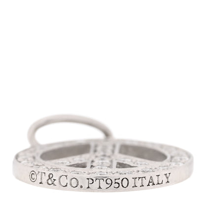 Tiffany Platinum Diamond Mini Peace Charm Pendant 3 of 3