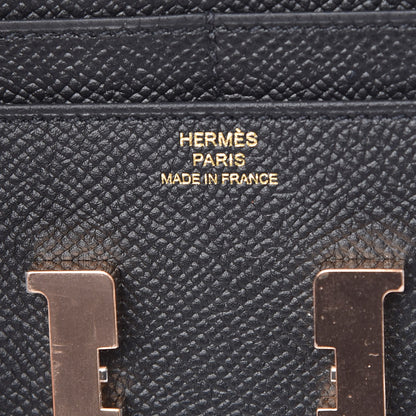 Hermes Epsom Constance Short Wallet Black 6 of 8