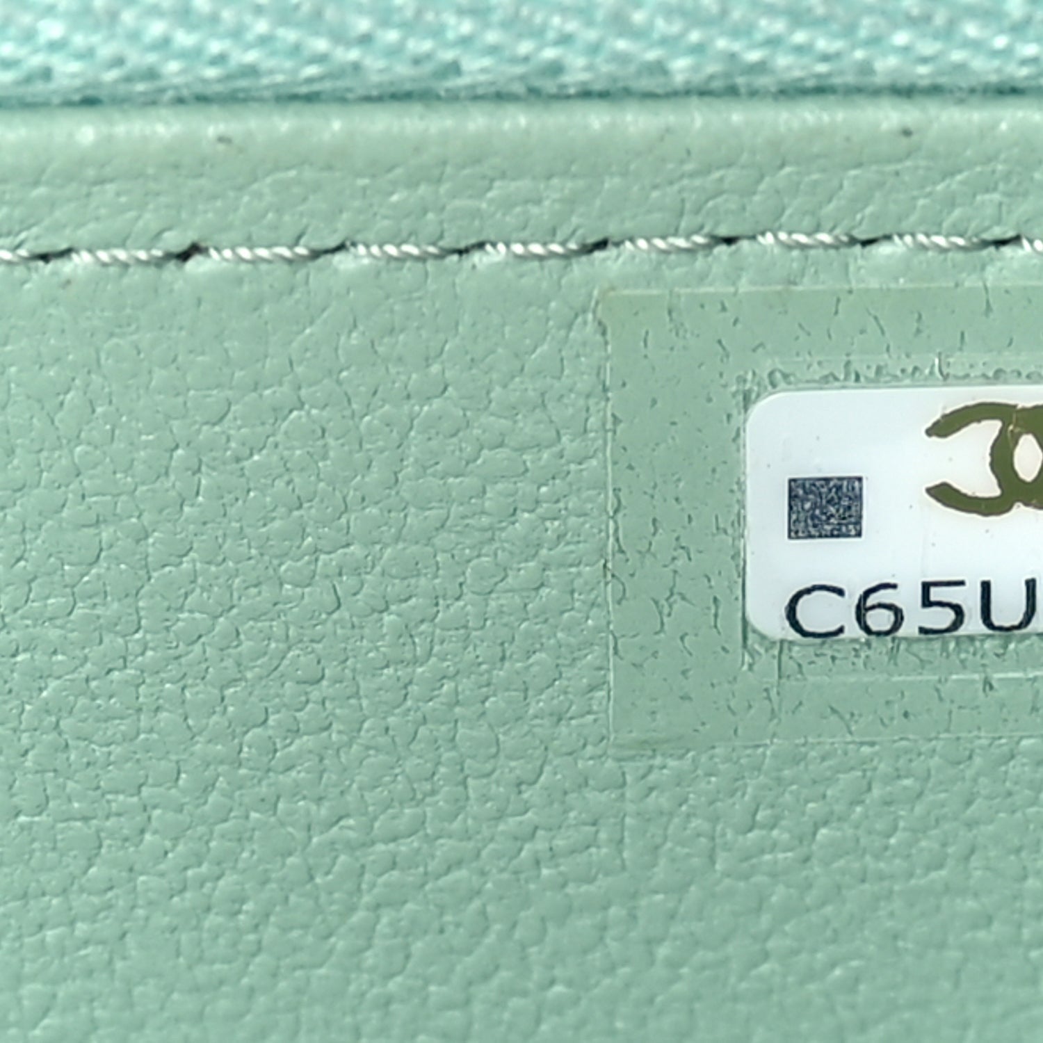 Chanel Lambskin Quilted Small Top Handle Vanity Case With Chain Light Green Light Green 7 of 10