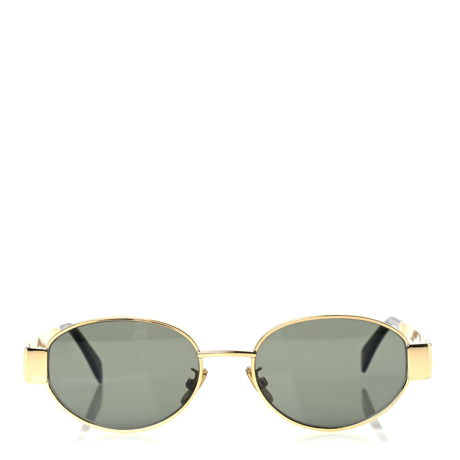 Celine Metal Triomphe 01 Sunglasses CL40235U Gold Green 2 of 6