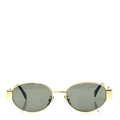 Celine Metal Triomphe 01 Sunglasses CL40235U Gold Green 2 of 6