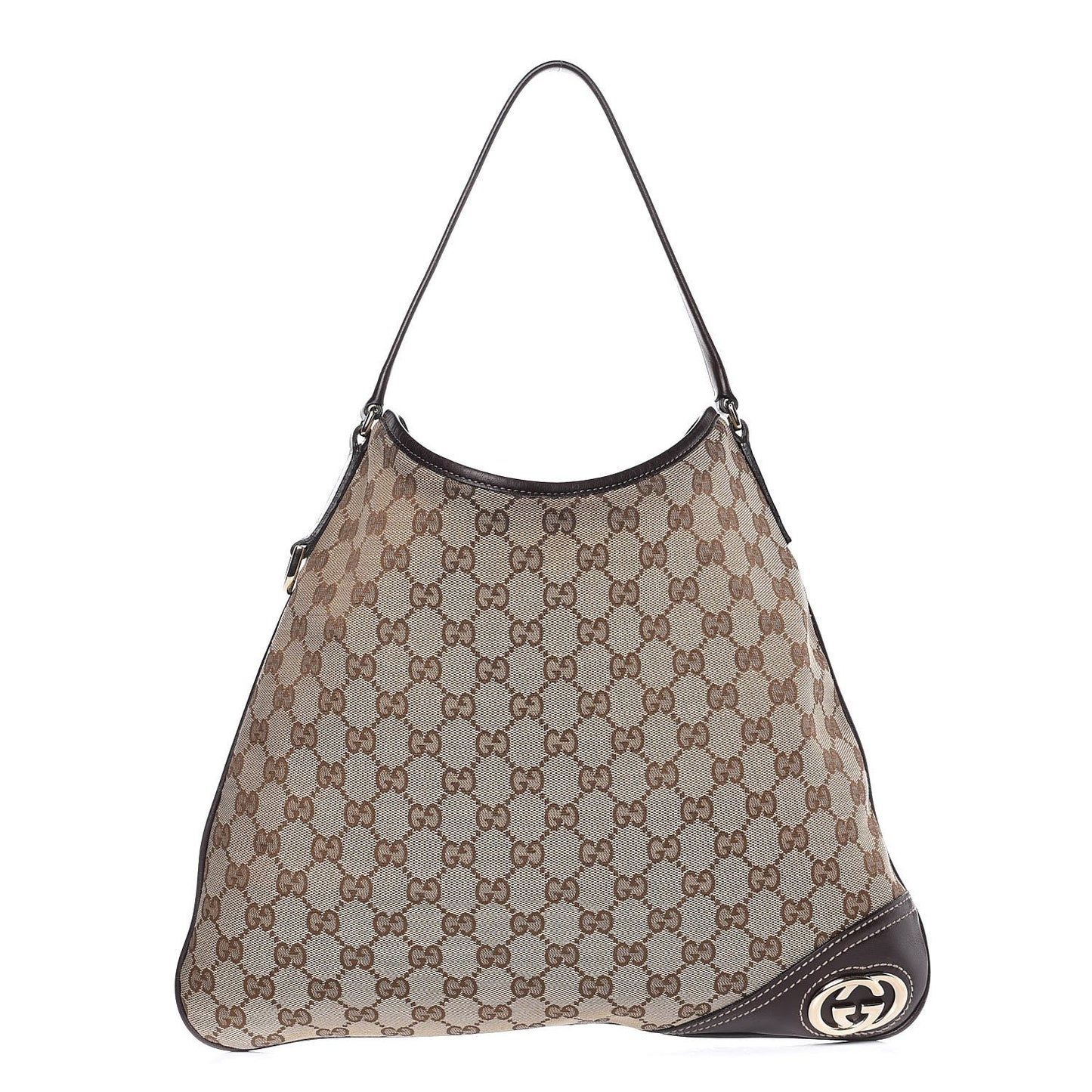 Monogram Medium New Britt Hobo Dark Brown