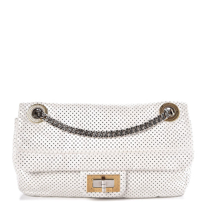 Chanel Lambskin Perforated Drill Flap White 1 of 8