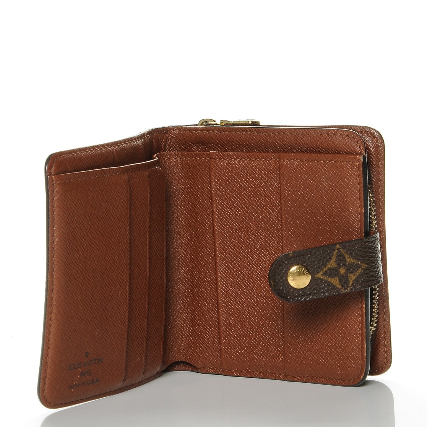 Monogram Compact Zippe Zipped Wallet