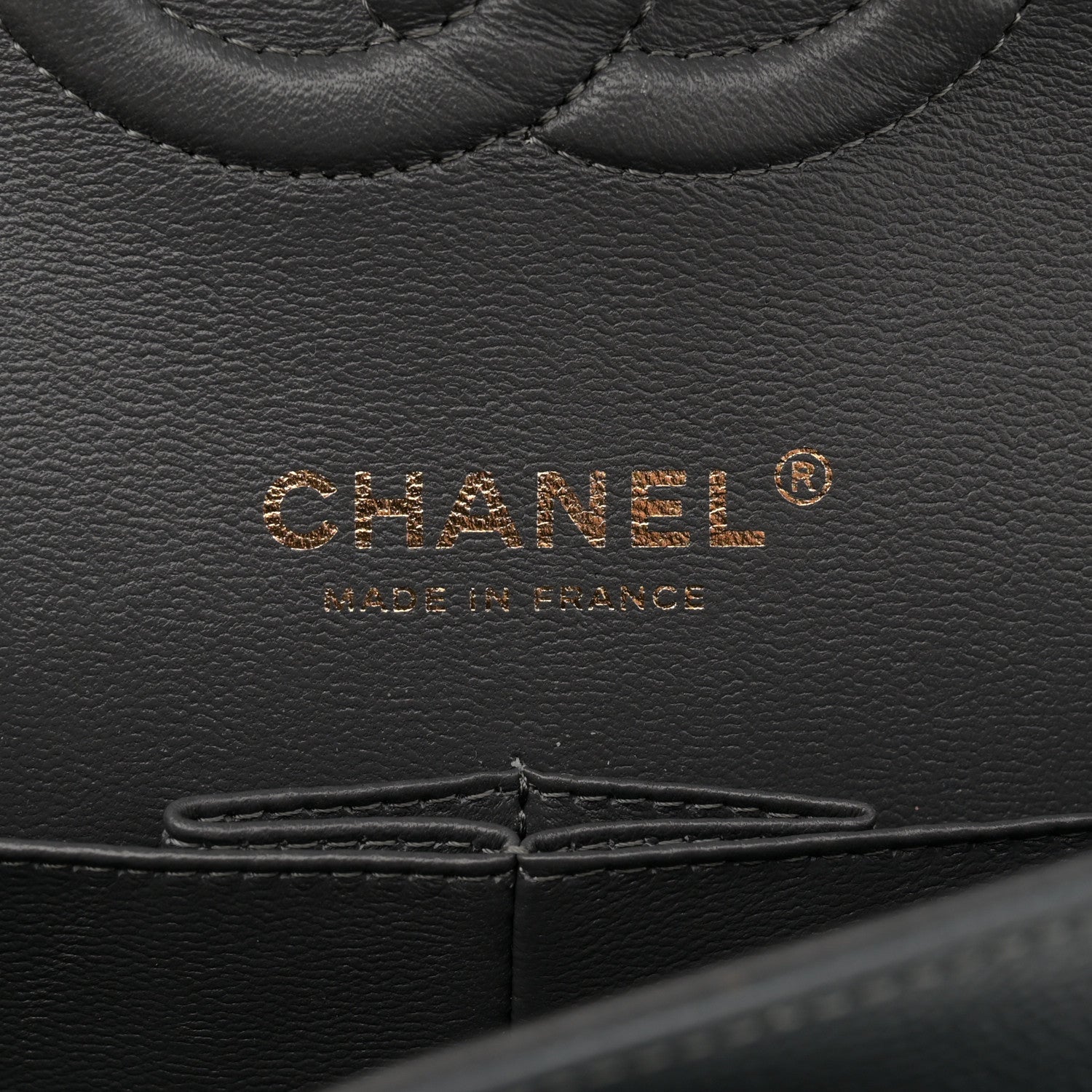 Chanel Caviar Quilted Medium Double Flap Dark Grey 6 of 11