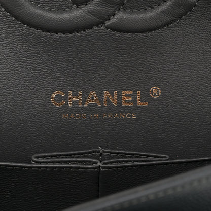 Chanel Caviar Quilted Medium Double Flap Dark Grey 6 of 11