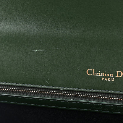 Christian Dior Ceramic Effect Deerskin Large Diorama Flap Bag Malachite Green 11 of 13