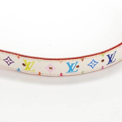 Louis Vuitton Monogram Multicolor Belt 90 36 White 3 of 6