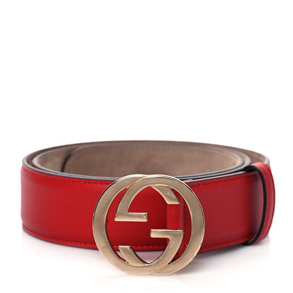Gucci Moon Calfskin Interlocking G 37mm Belt 90 36 Tabasco 1 of 5