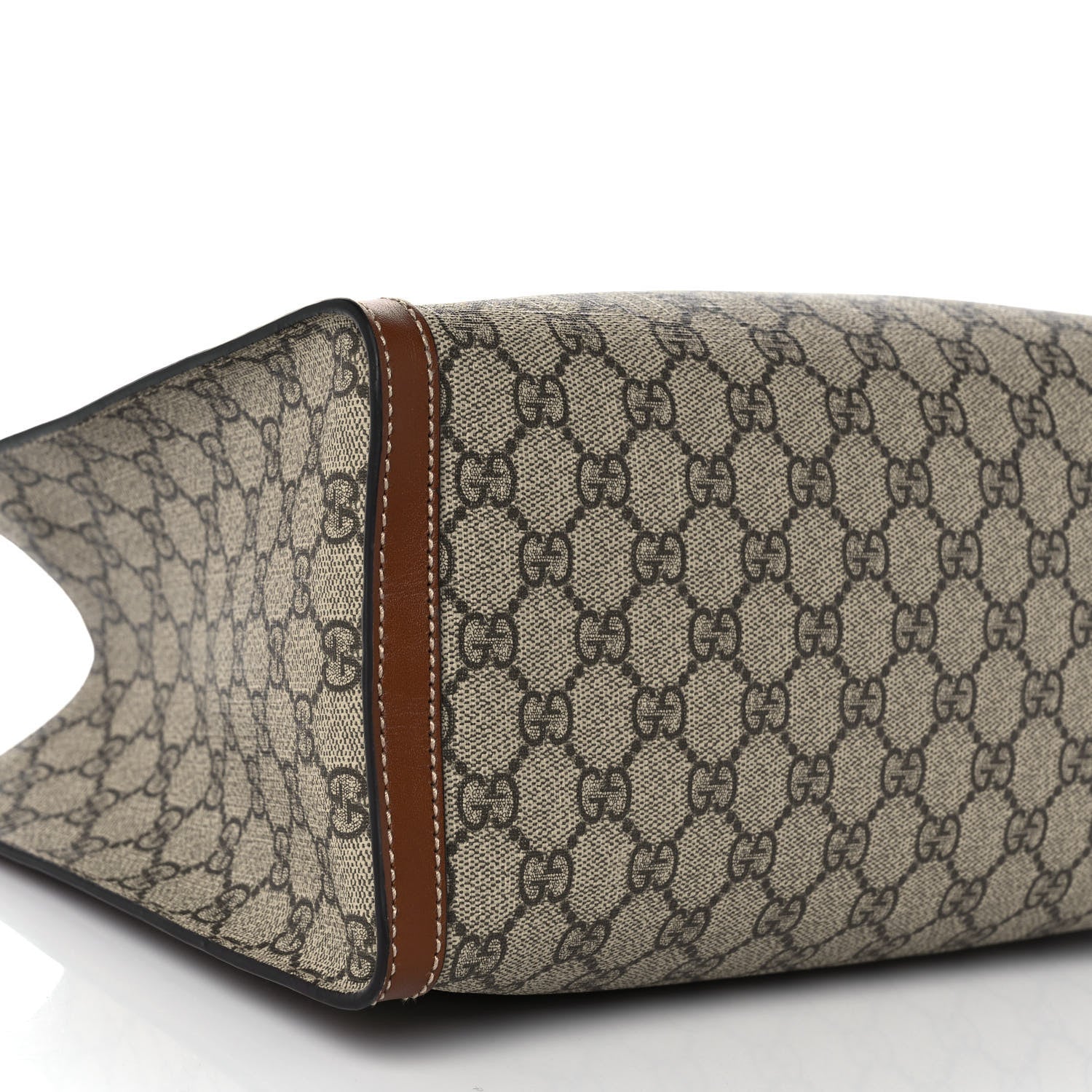 Gucci GG Supreme Monogram Medium Padlock Tote Beige Cuir 8 of 9