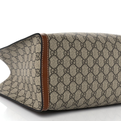 Gucci GG Supreme Monogram Medium Padlock Tote Beige Cuir 8 of 9