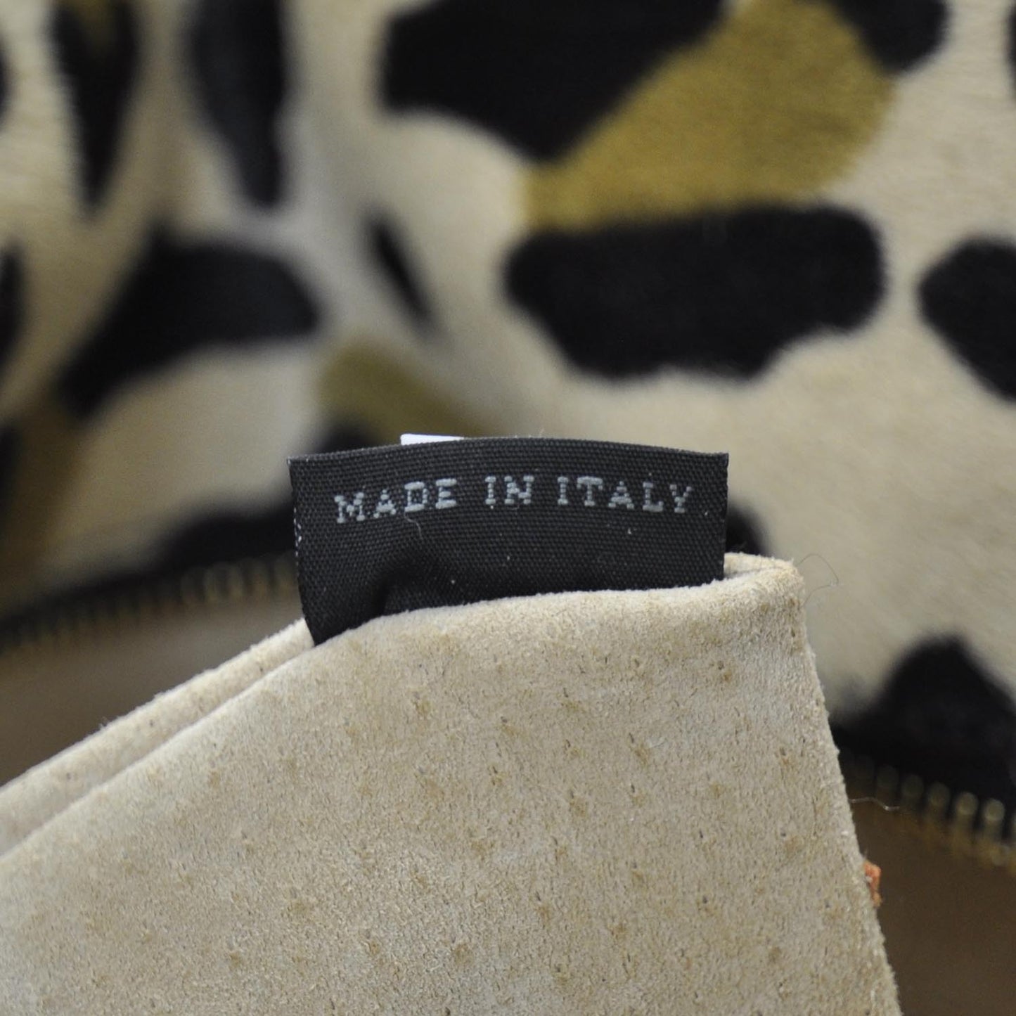 Calf Hair Leopard Print Bauletto