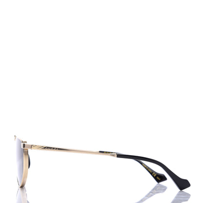 Gucci Metal Mens Squared Aviator Sunglasses GG0841S Gold 3 of 7