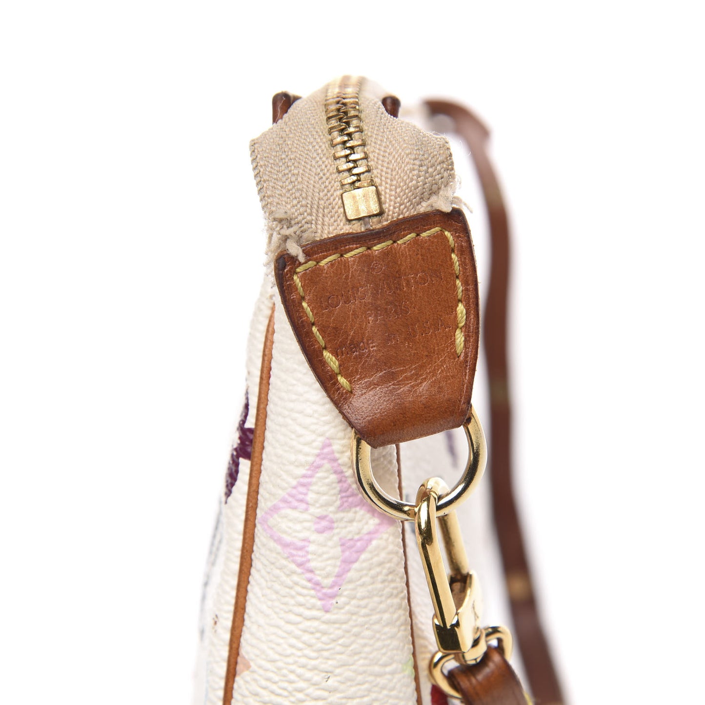 Monogram Multicolor Pochette Accessories White