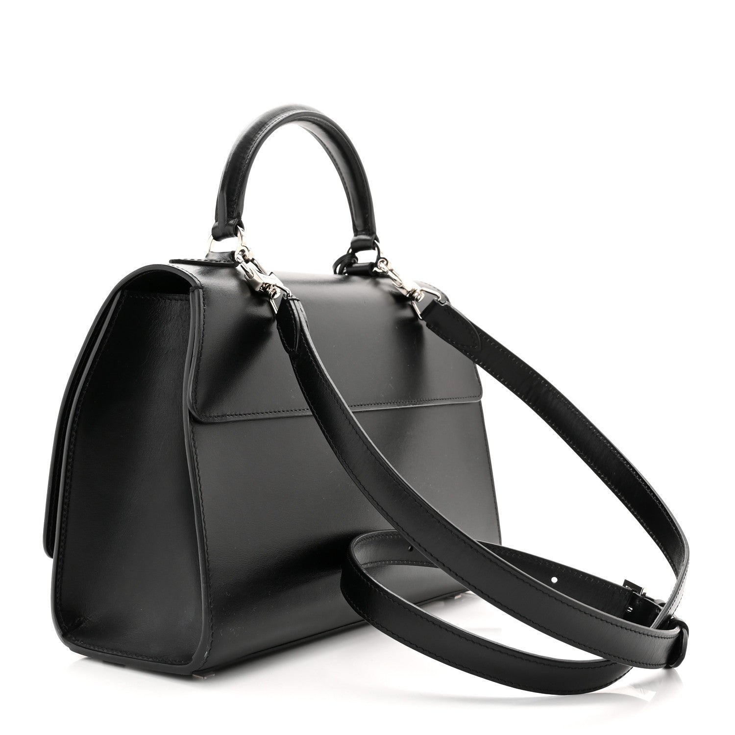 Moynat Box Calfskin Rejane PM Black 3 of 9