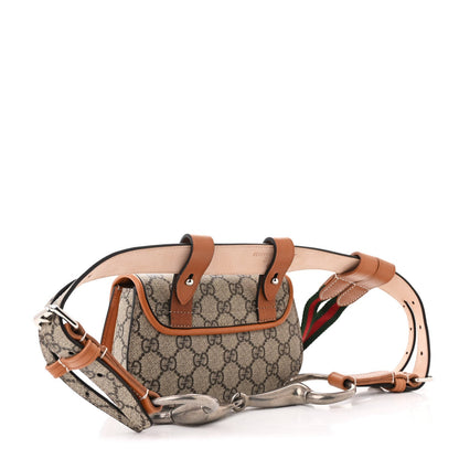Gucci GG Supreme Monogram Web Bamboo Mini 1947 Belt Bag 85 34  Beige 3 of 7