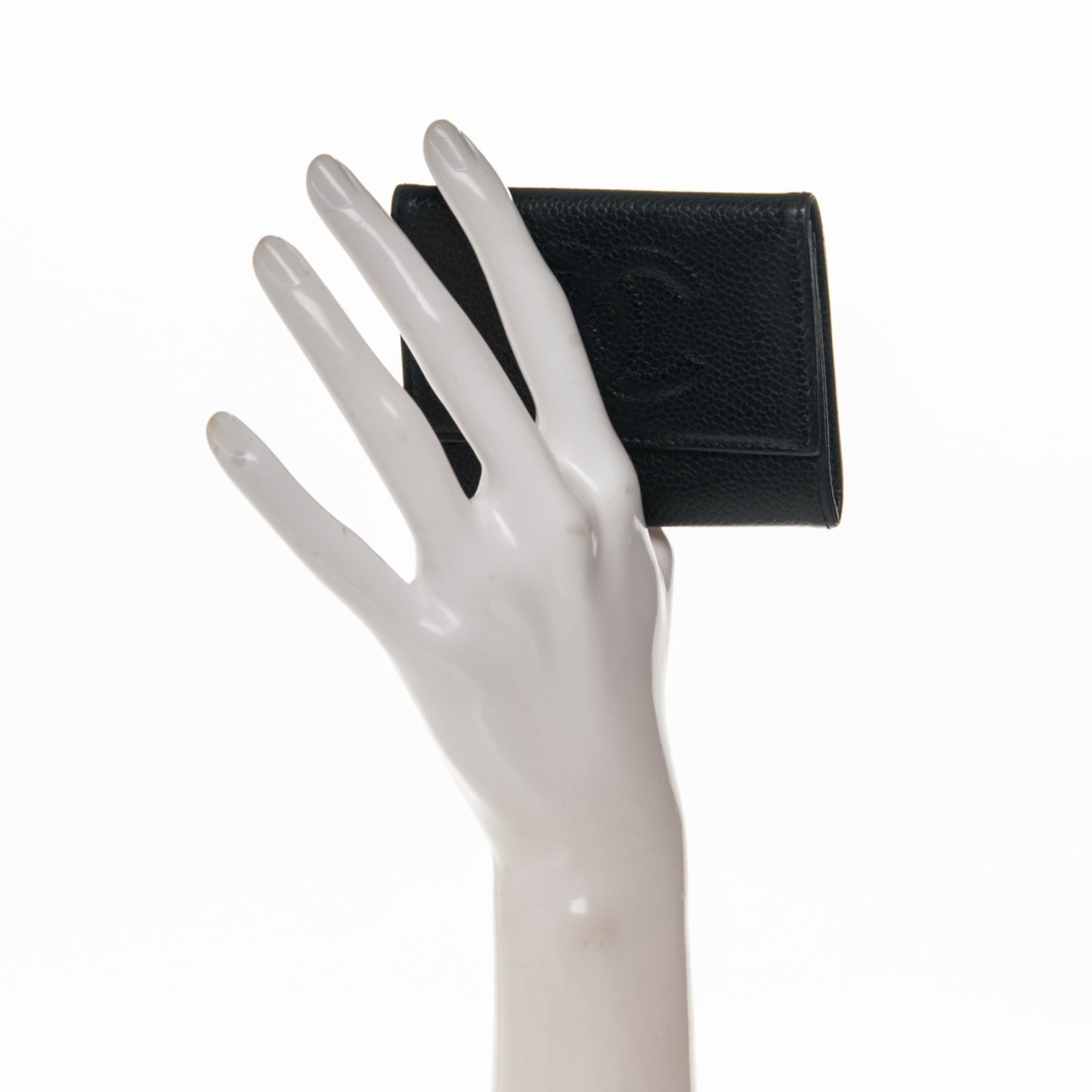 Caviar Timeless CC Compact Wallet Black