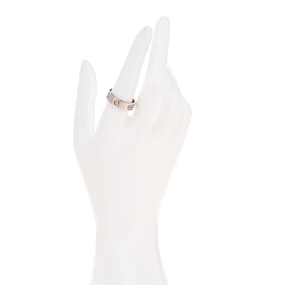 Cartier 18K White Gold 5.5mm LOVE Ring 56 7.75 2 of 4