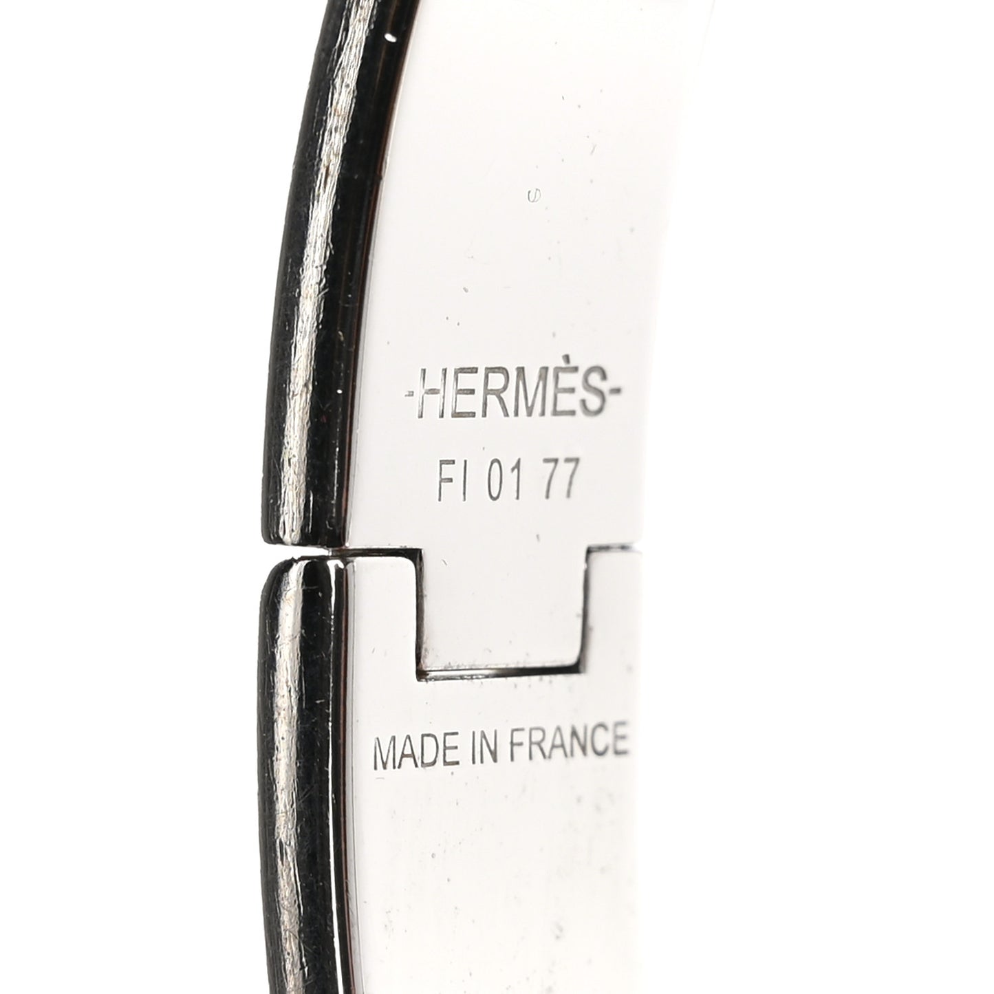 Matte Enamel Narrow Clic Clac HH Bracelet GM Black