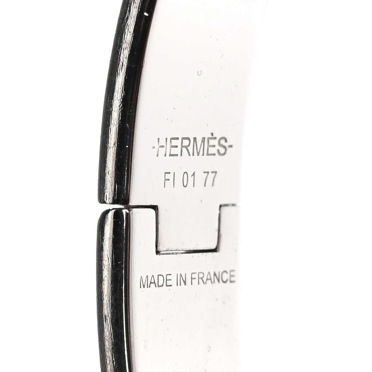 Hermes Matte Enamel Narrow Clic Clac HH Bracelet GM Black 5 of 6