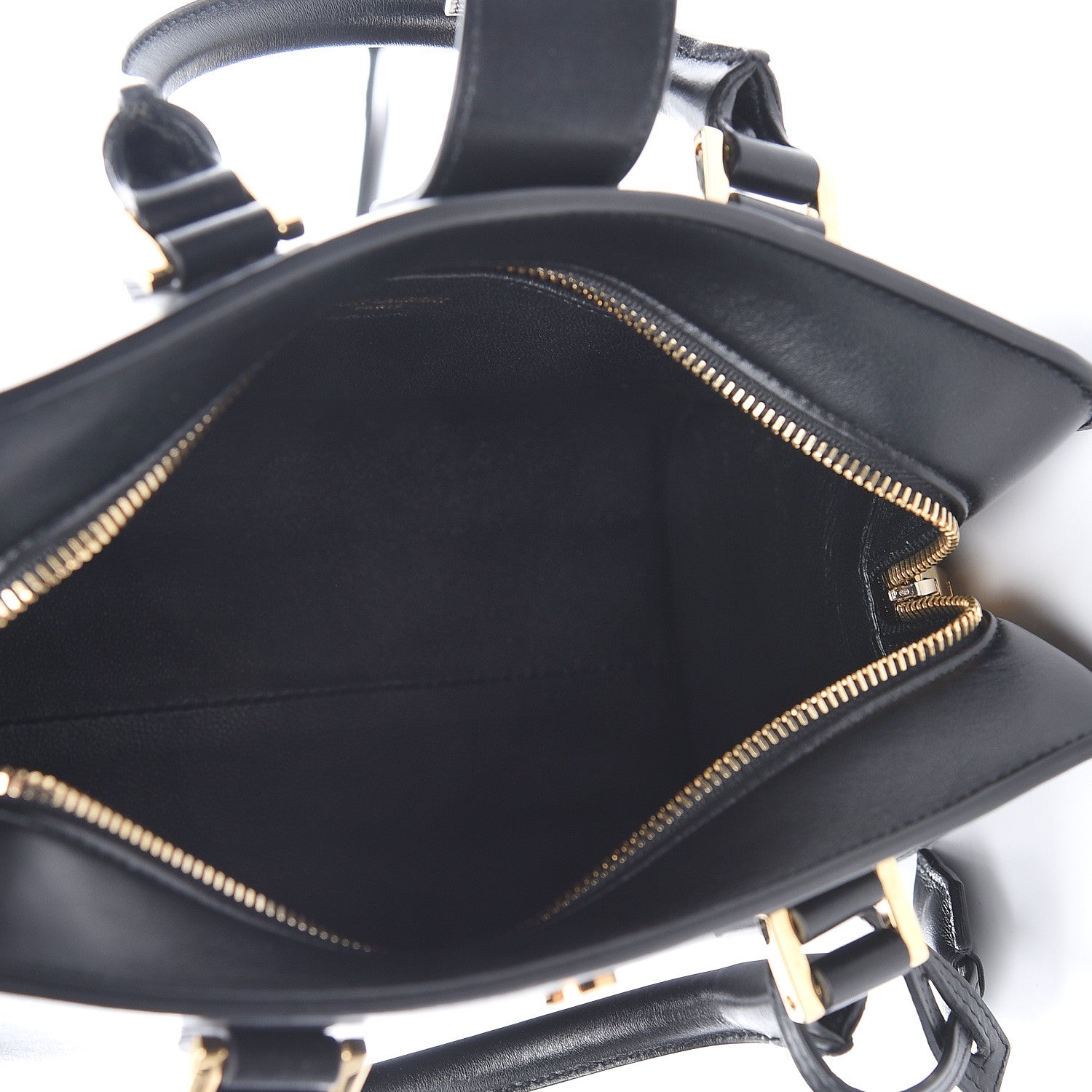 Saint Laurent Calfskin Monogram Baby Cabas Black 5 of 11