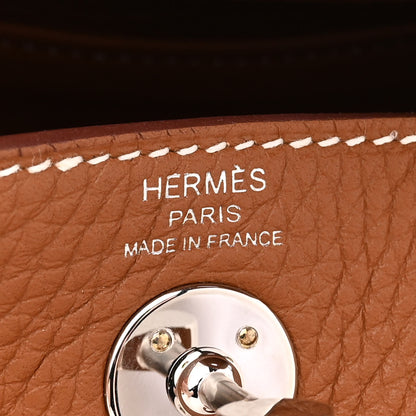 Hermes Taurillon Clemence Mini Lindy 20 Gold 6 of 11