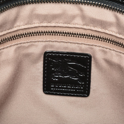 Burberry Patent Supernova Check Medium Denham Tote Black 6 of 8