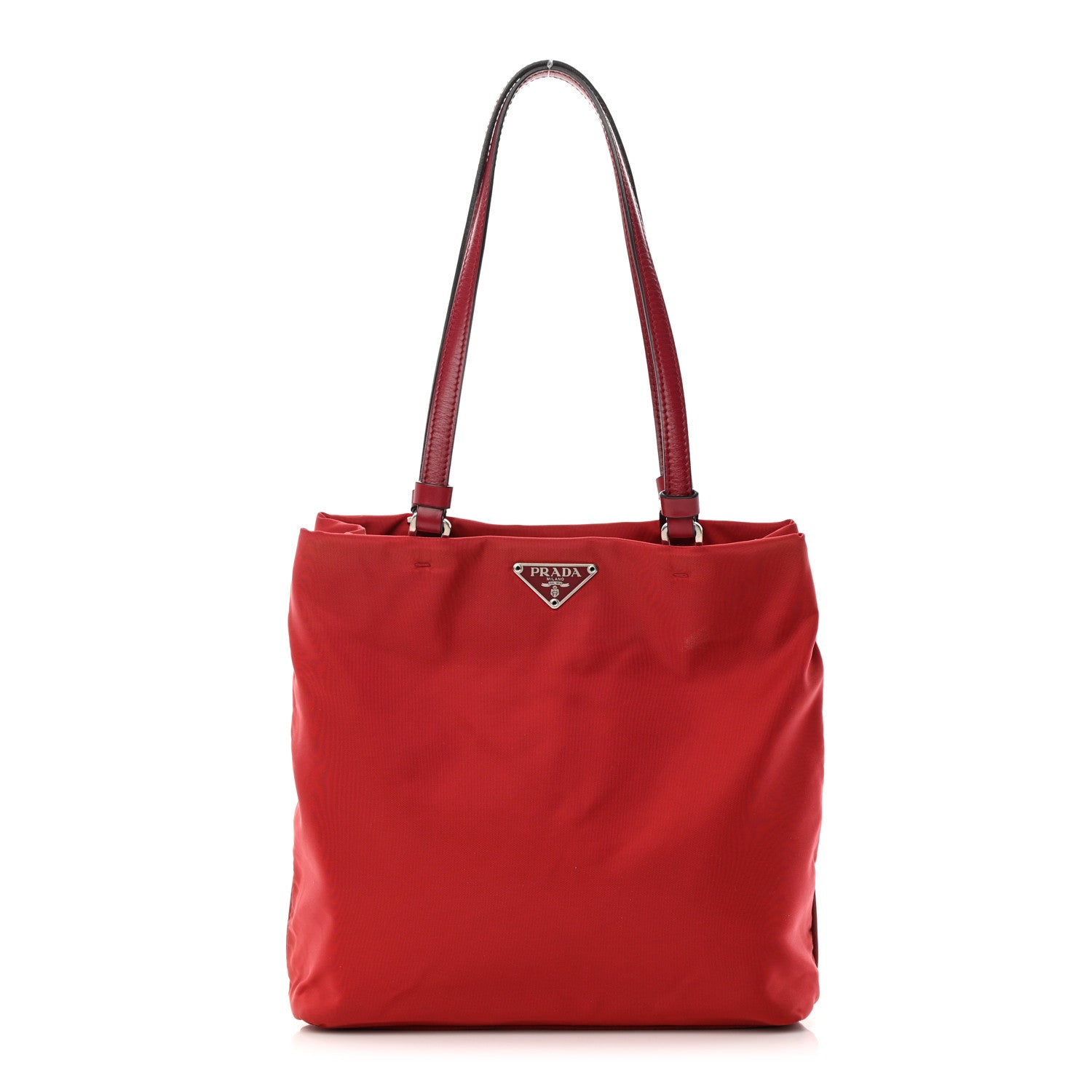 Prada Tessuto Nylon Tote Red 1 of 19