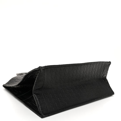 Christian Dior Oblique Calfskin Embossed Large Book Tote Black 4 of 11