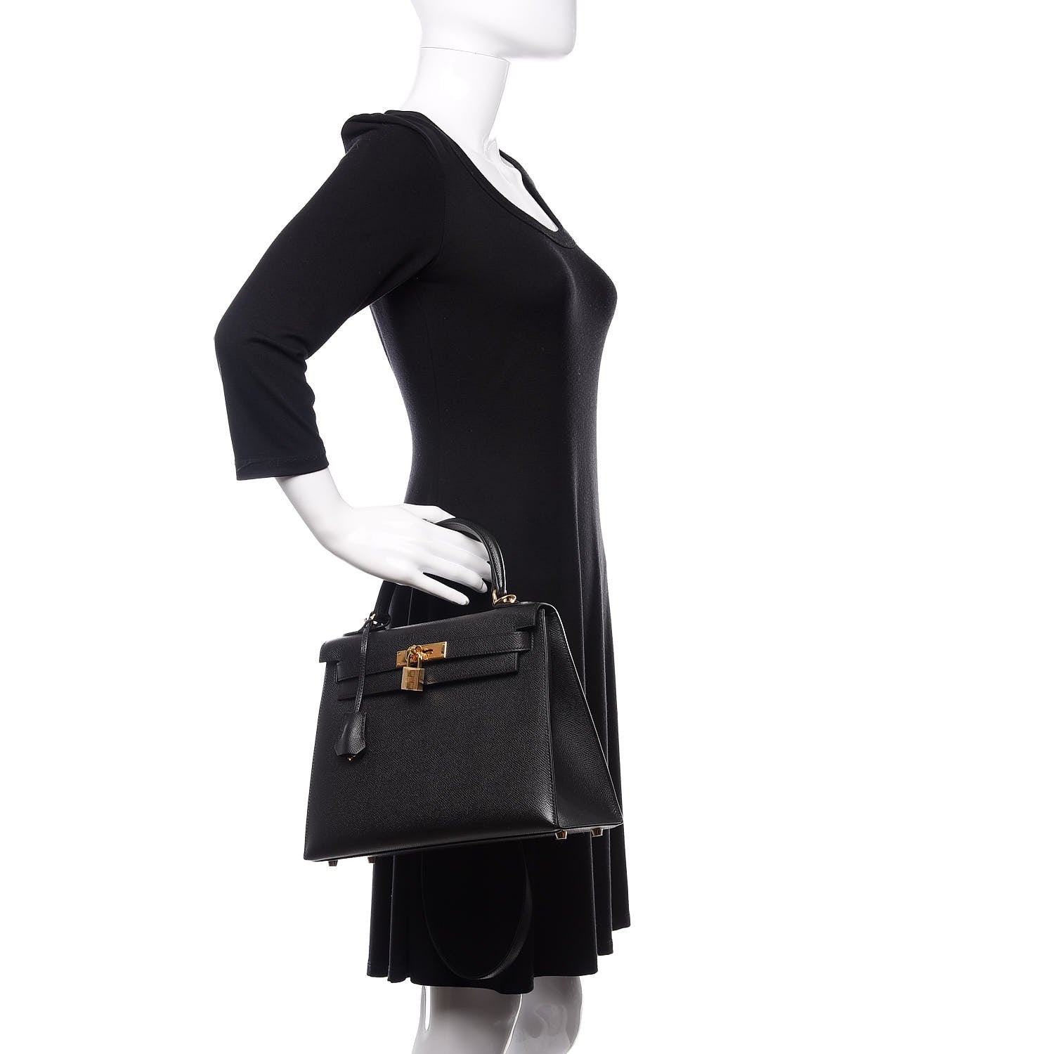 Hermes Epsom Kelly Sellier 28 Black 3 of 12