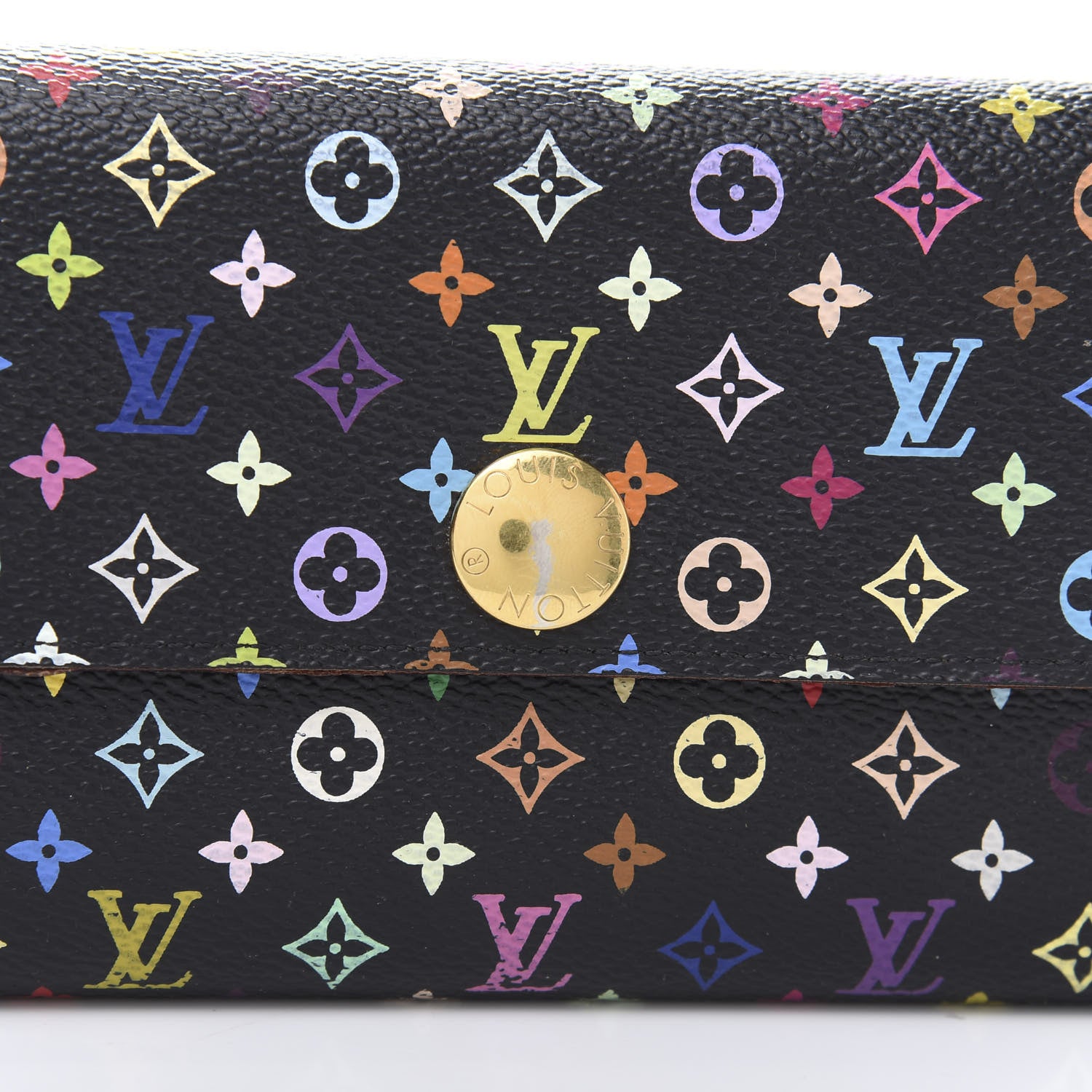 Louis Vuitton Monogram Multicolor Sarah Wallet Black Grenade 11 of 11