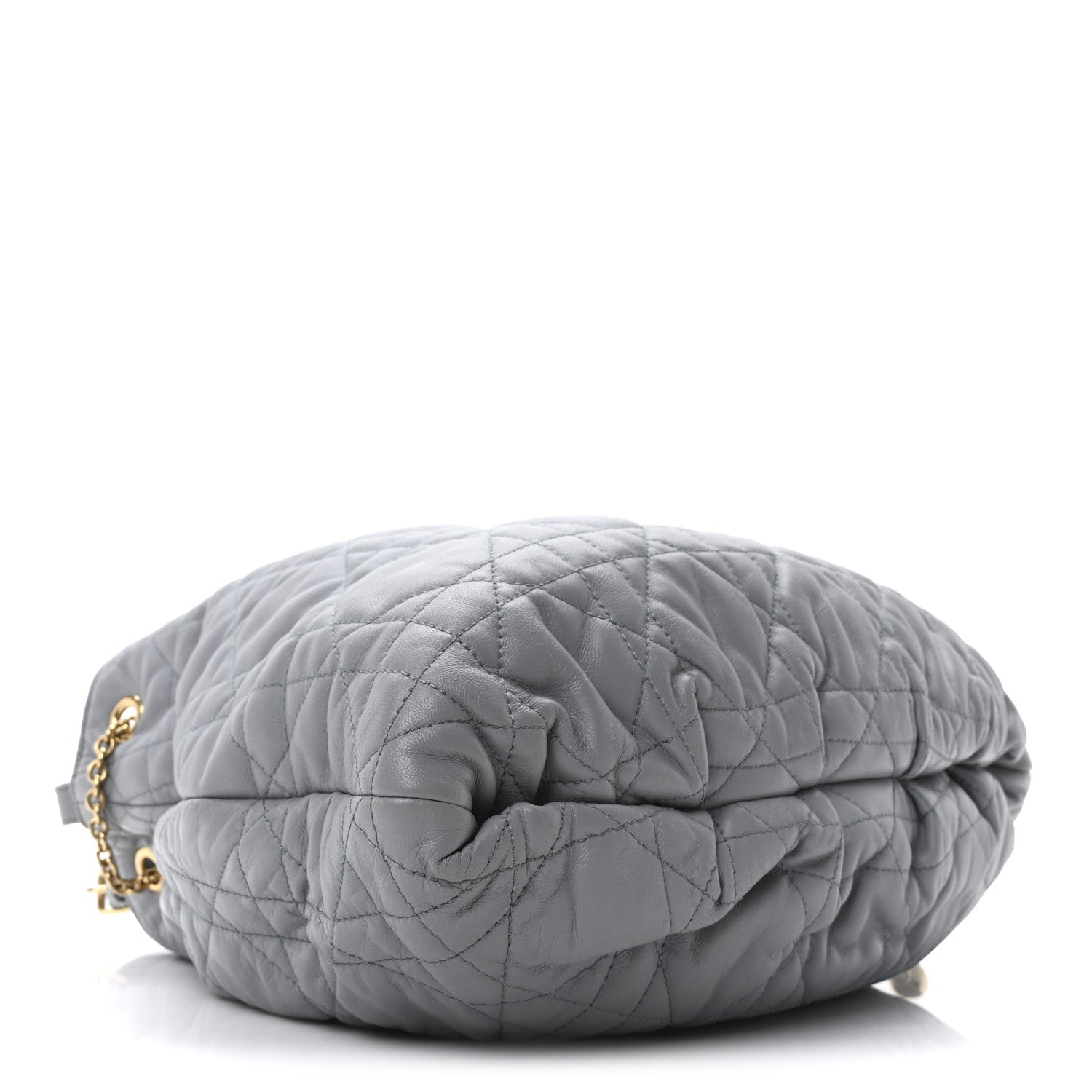 Christian Dior Lambskin Supple Macrocannage Ammi Bag Grey 3 of 9