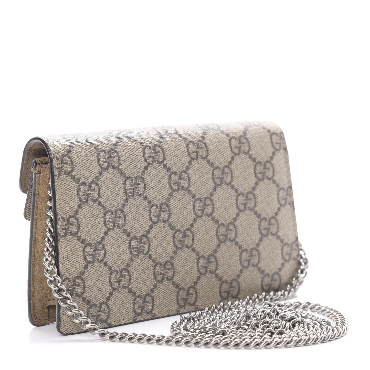 GG Supreme Monogram Super Mini Dionysus Shoulder Bag Taupe