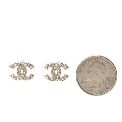 Chanel Pearl CC Earrings Gold 2 of 5