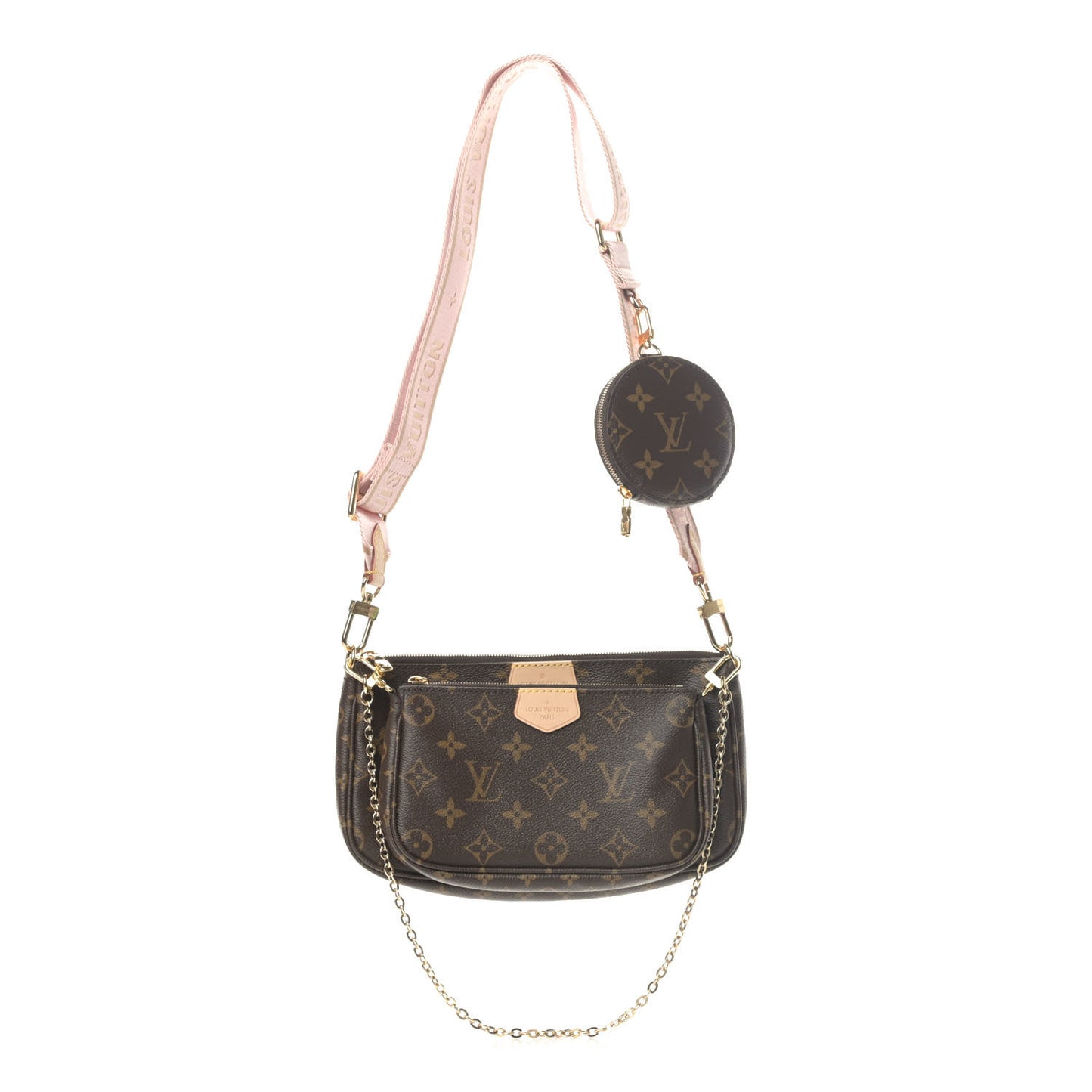Monogram Multi Pochette Accessories Rose Clair