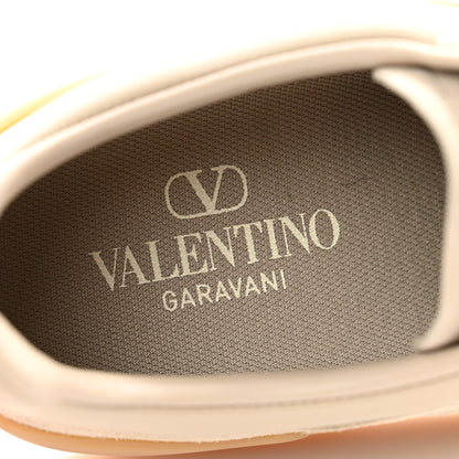 Valentino Garavani Suede Calfskin Womens Upvillage Low Top Sneakers 38 Beige Ivory 6 of 10