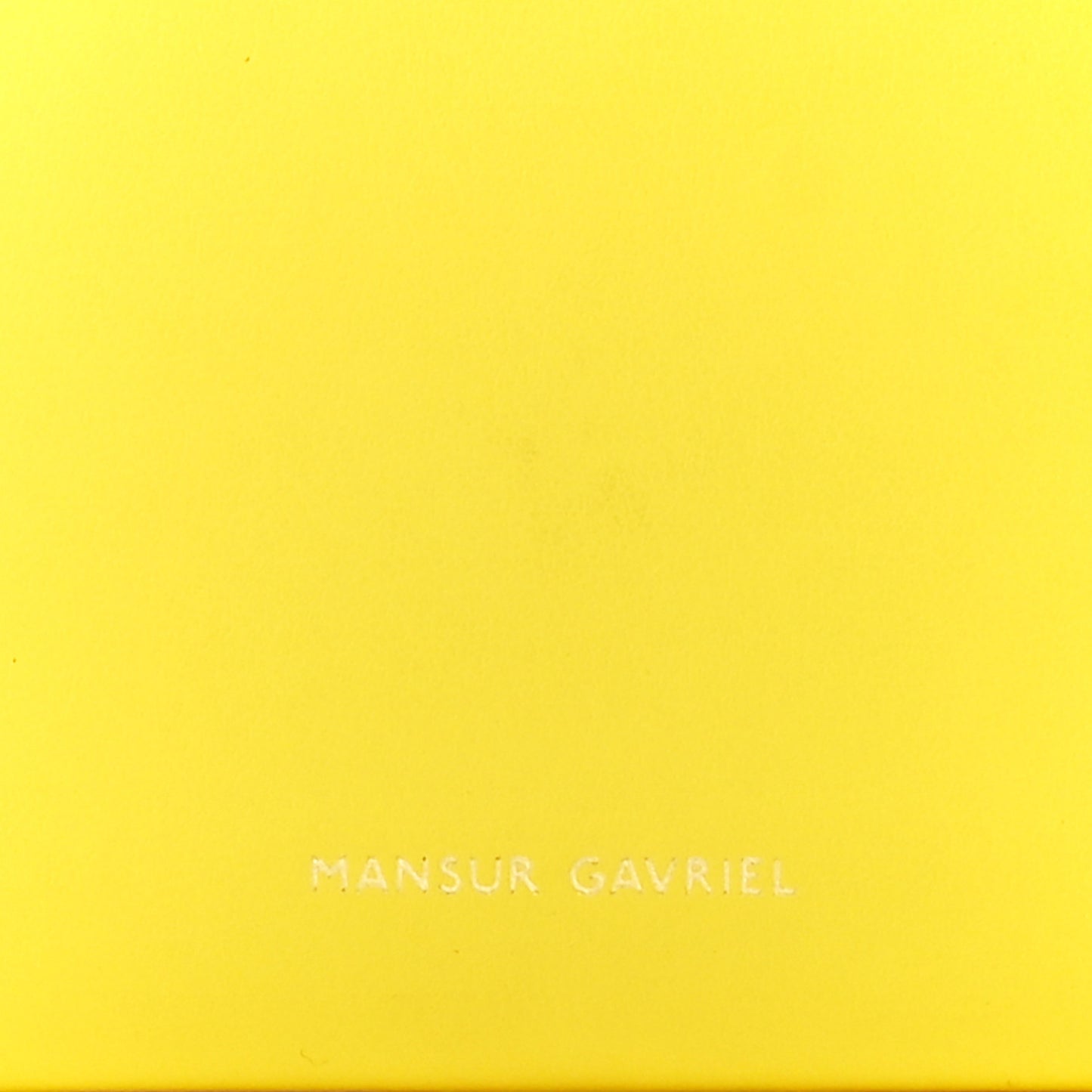 Calfskin Half Moon Clutch Yellow