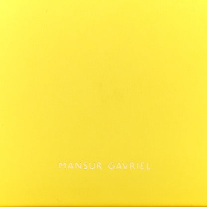 Mansur Gavriel Calfskin Half Moon Clutch Yellow 7 of 11