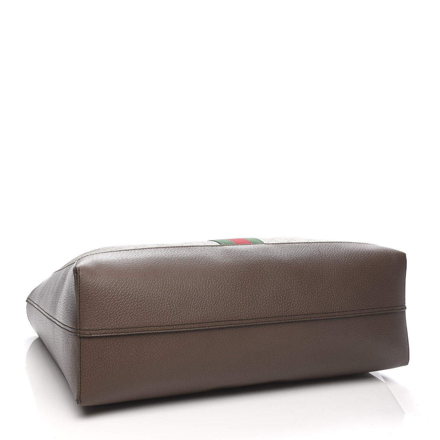 GG Supreme Monogram Web Ophidia Tote Brown