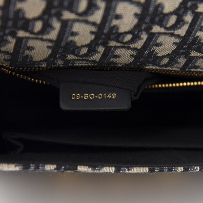 Christian Dior Oblique 30 Montaigne Flap Bag Blue 8 of 10